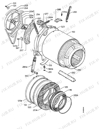 Взрыв-схема стиральной машины Rex RL5XGR - Схема узла Functional parts 267